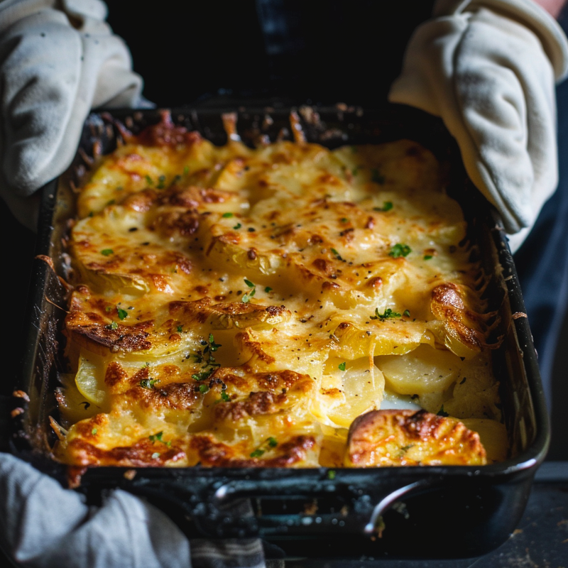 Kiwi Potato Gratin