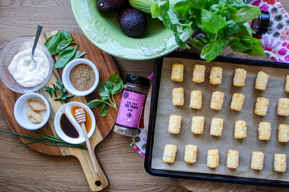 A Crispy Summer Vietnamese Fusion Potato Salad