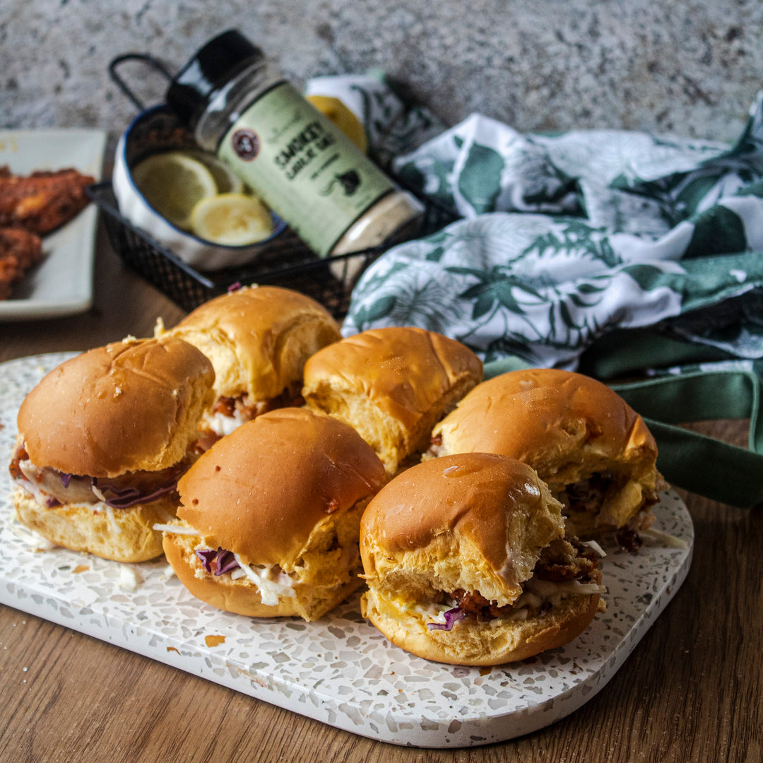 Smokey Garlic Fried Chicken Sliders 🍔