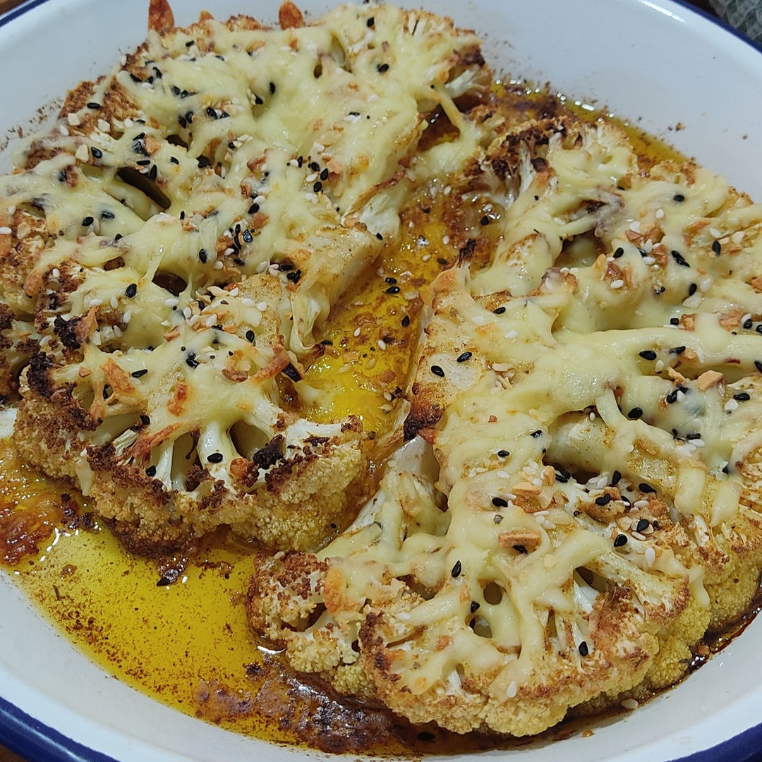 Cheesy Cauliflower Steaks